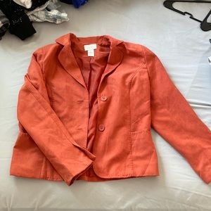 Orange blazer soft